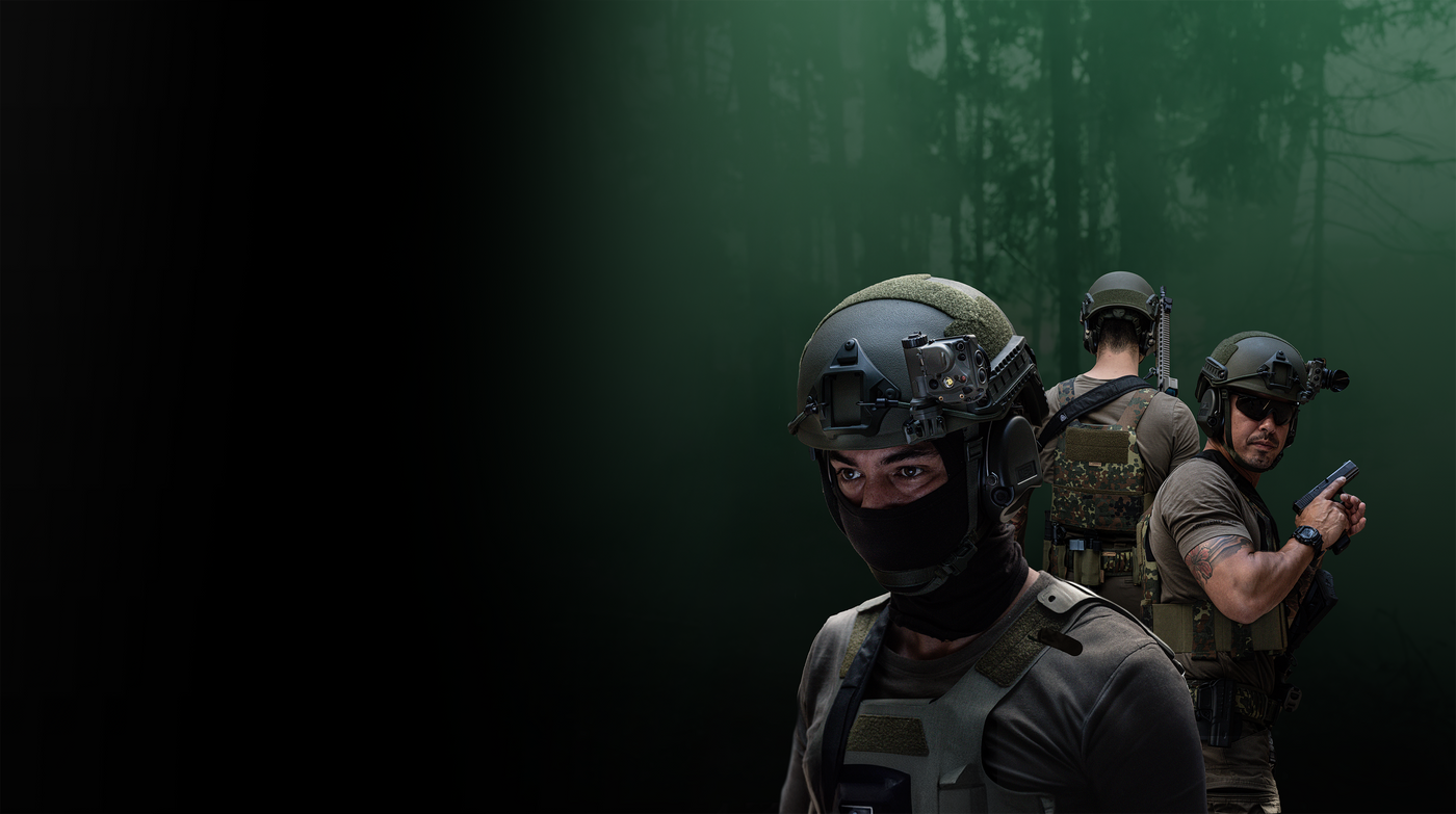 Ballistischer Schutz Banner Gruppenbild