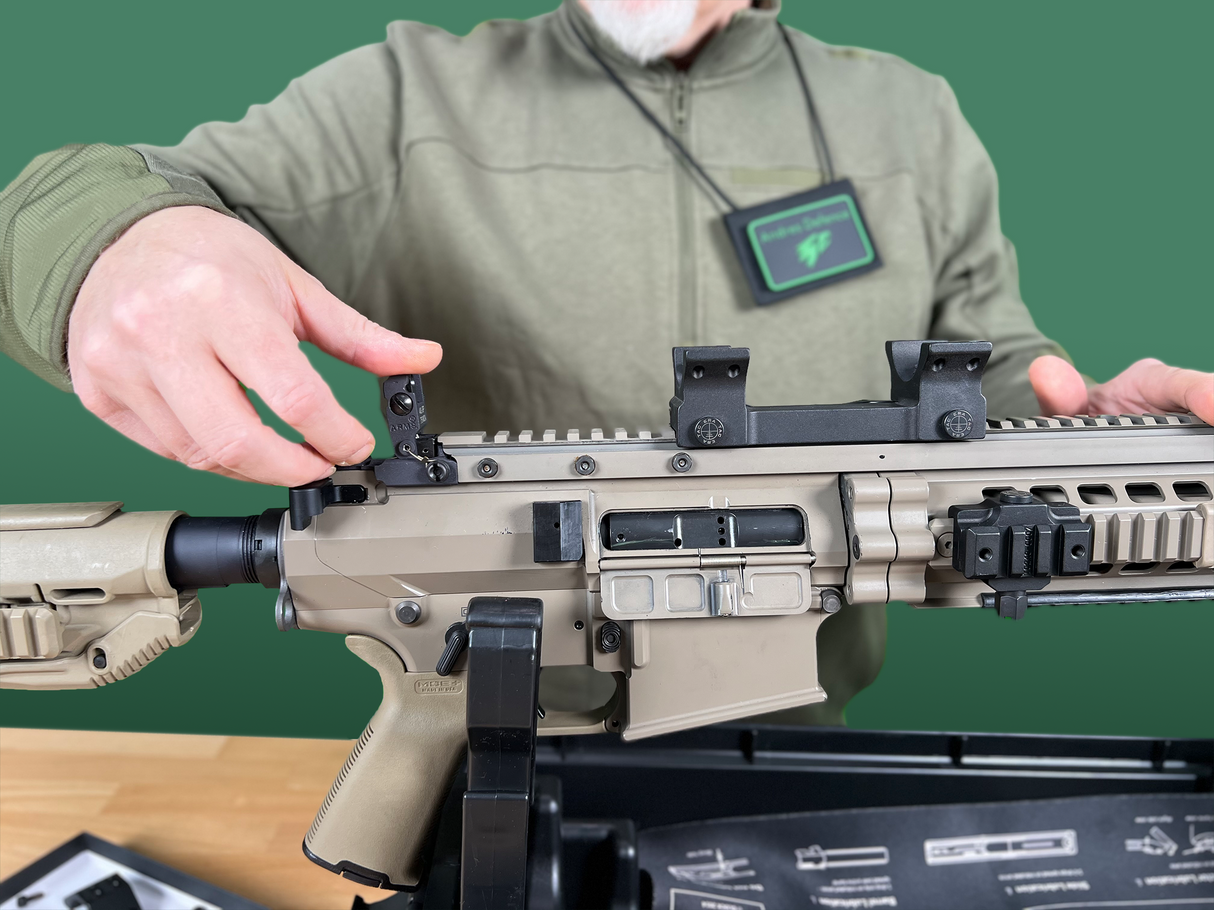 Blockmontage für Zielfernrohr auf DMR