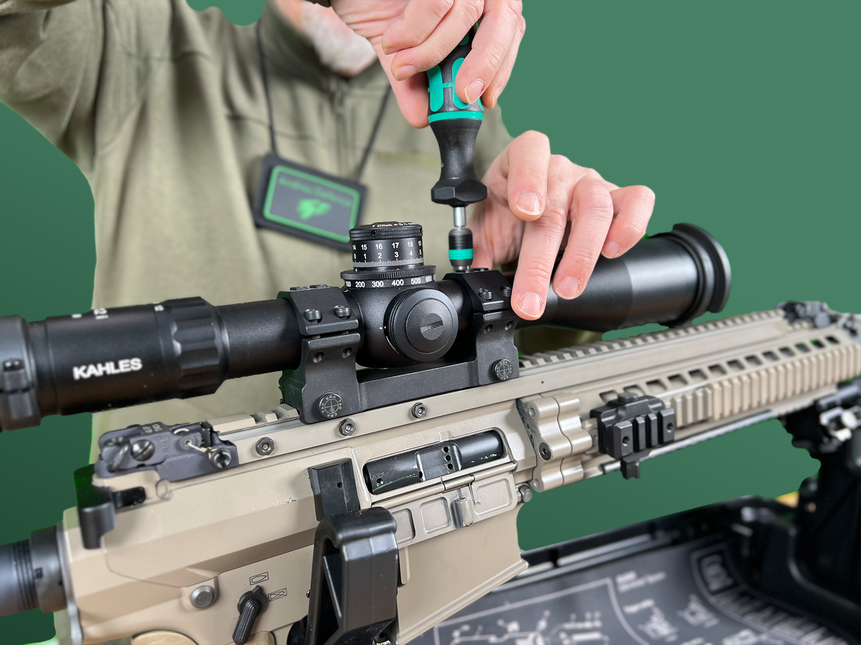 Montage eines Zielfernrohrs auf eine DMR