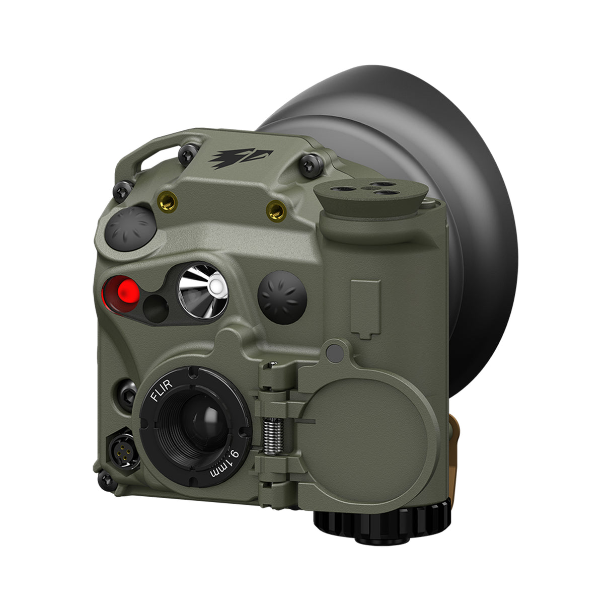 TILO-3Z+ olive Frontansicht links