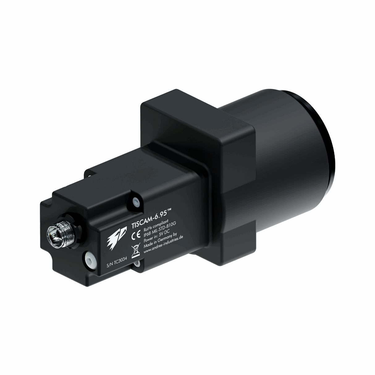 TISCAM-6.95 Waermebildkamera - Rueckansicht