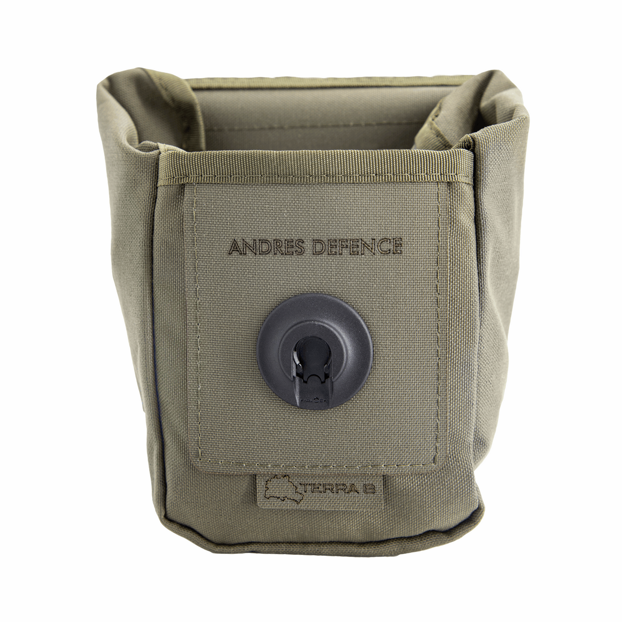 TigIR pouch olive offen - Frontalansicht