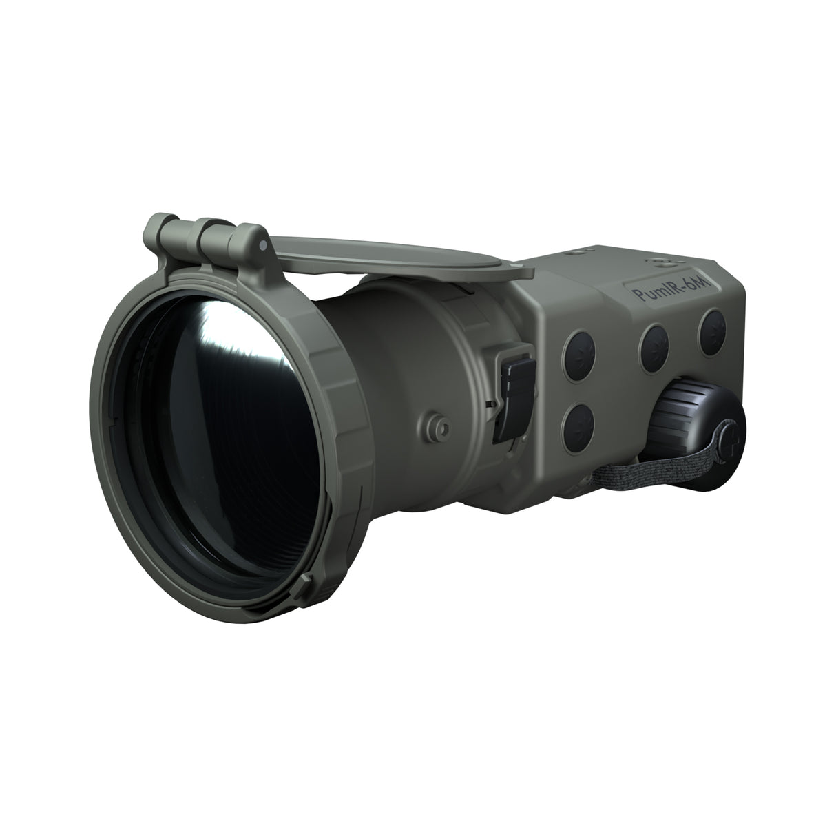 Vorsatzlinse geöffnet für PumIR Waermebildgeraet