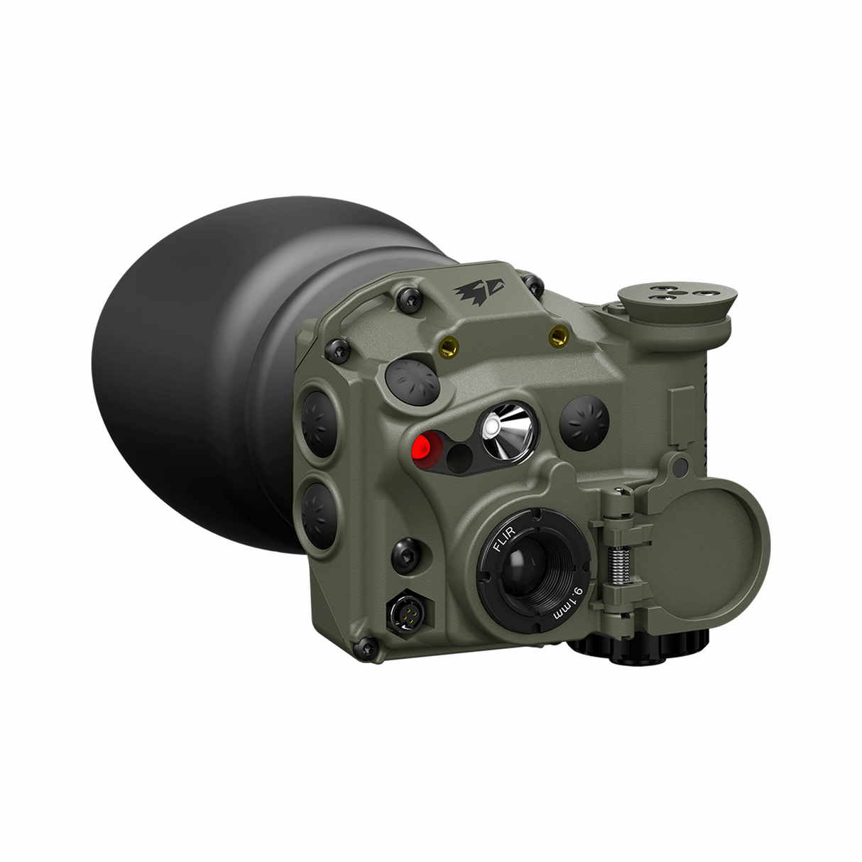 Eine 3D Illustration von einer TILO-3 mit einem Eyecup