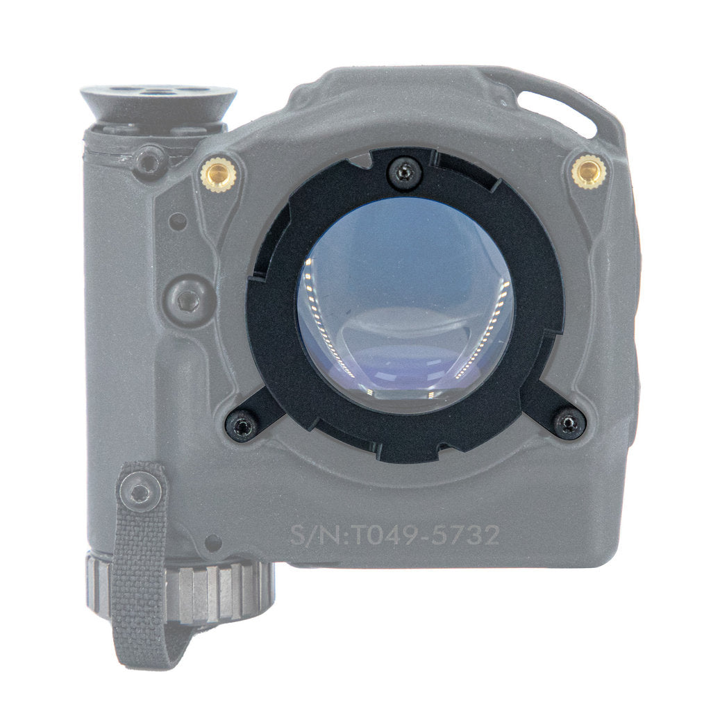 TILO-Bajonettring angebracht an TILO Waermebildbrille - Rückansicht