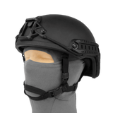 Puppenkopf mit FAST-Helm - Ansicht schraeg