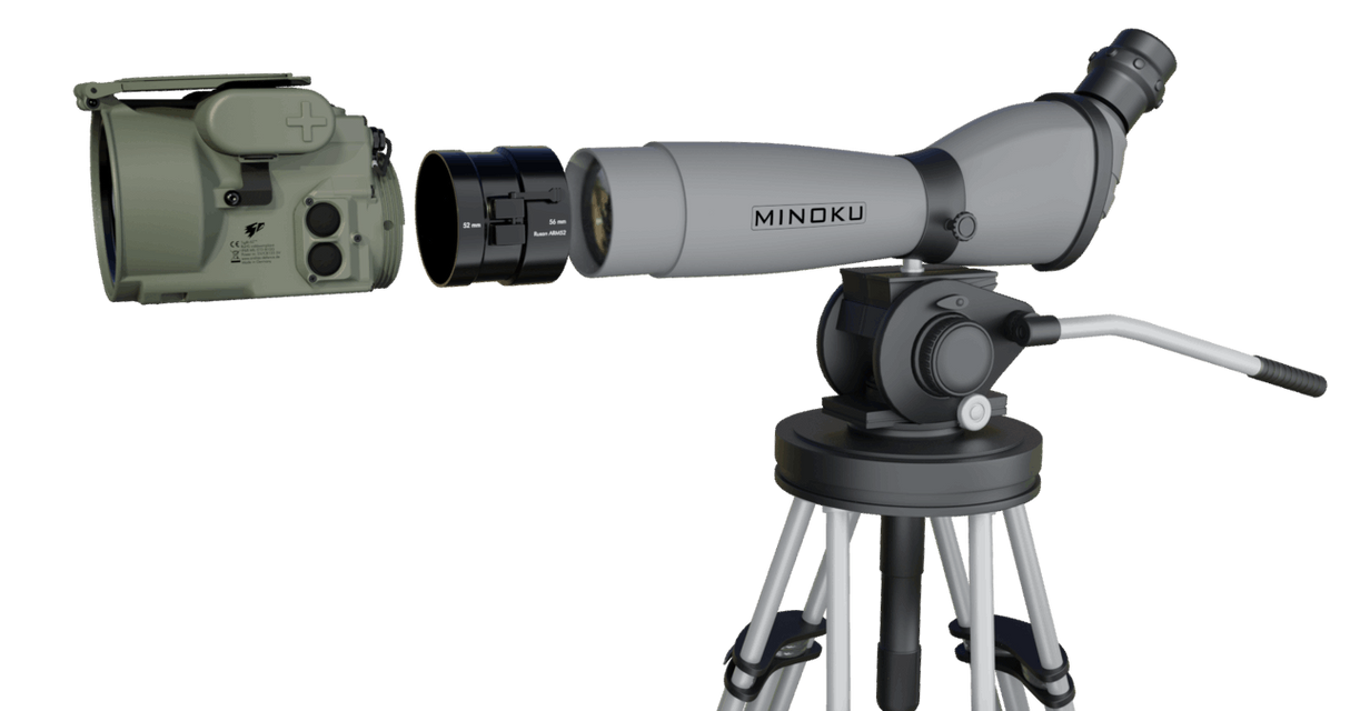 TigIR-6Z mit Rusanadapter und Spektiv -Seitenansicht 