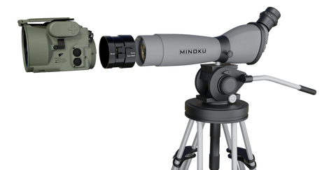 TigIR-6Z mit Rusanadapter und Spektiv -Seitenansicht