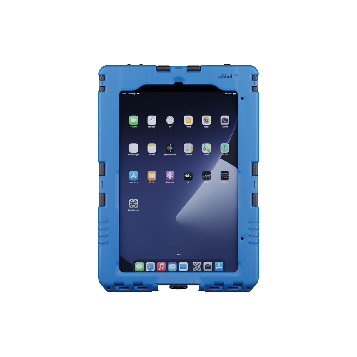Das aiShell mini 5 in der Farbe Blau von vorne.